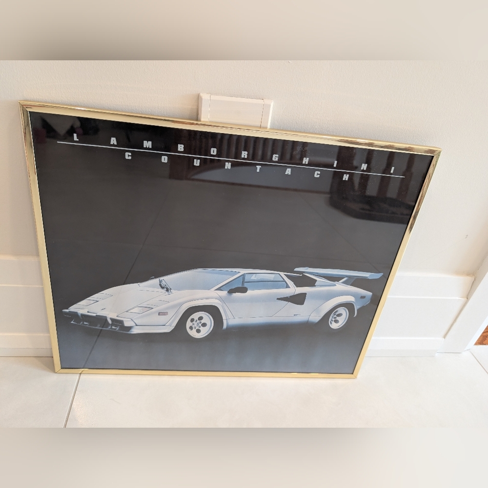 Vintage Lamborghini Countach Picture 20x16 inches